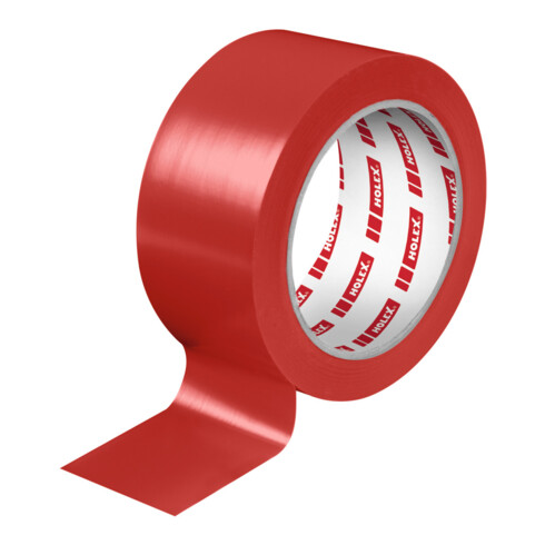 HOLEX Nastro adesivo in PCV, rosso, l=50mm x L=33m