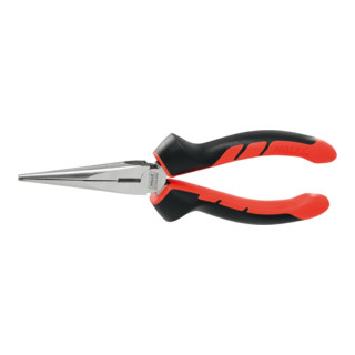 HOLEX Pinza a becchi mezzotondi diritti, lucidata, con manici, L=200mm