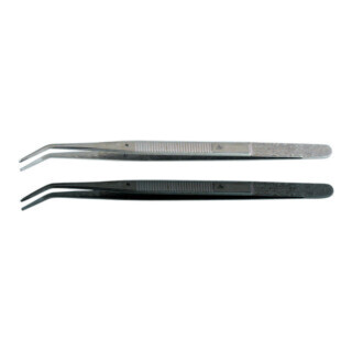 HOLEX Pinzetta a punta sottile, curvata, 150mm, forma 22b, Materiale: AMB