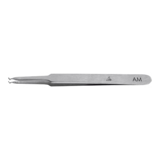 HOLEX Pinzetta a punte ridotte/punte sottili superficie di presa inclinata, 115mm, Materiale: AM