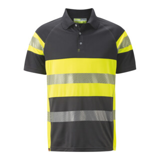 HOLEX Polo de signalisation, Gris / jaune, Taille unisexe: M