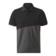 HOLEX Polo, grigio scuro/nero /rosso, Tg. Unisex: M-1