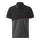 HOLEX Poloshirt, donkergrijs / zwart / rood, Uniseks-maat: 2XL-1