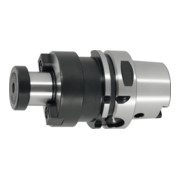HOLEX Portafrese con trascinatore frontale, foro per lubrorefrigerante, attacco HSK-A 100 corto