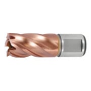 HOLEX Punta a carotare HSS con rivestimento del codolo Weldon TiAlN 30mm-1
