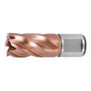HOLEX Punta a carotare HSS con rivestimento del codolo Weldon TiAlN 30mm