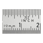 HOLEX Riga flessibile sottile, in acciaio, inossidabile opaca con lettura inmm/pollici, L=500mm