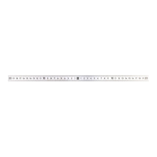 HOLEX Riga flessibile sottile, in acciaio, inossidabile opaca, scala con punto zero centrale, L=1000mm