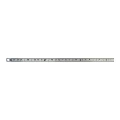 HOLEX Riga flessibile sottile, in acciaio, inossidabile opaca, scala da destra a sinistra, L=1000mm