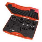 HOLEX Rund-Blechlocher-Sortiment "UNF", ⌀ 16,2 − 63,5 mm, im Kunststoffkoffer