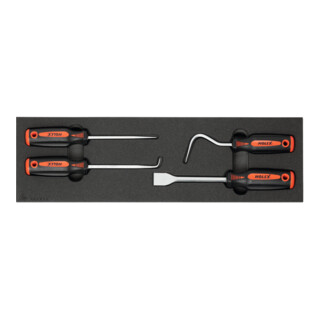 HOLEX Schraper- en montageset, Aantal gereedschappen: 4