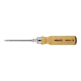 HOLEX Schraubendreher für Phillips mit Holzheft 1