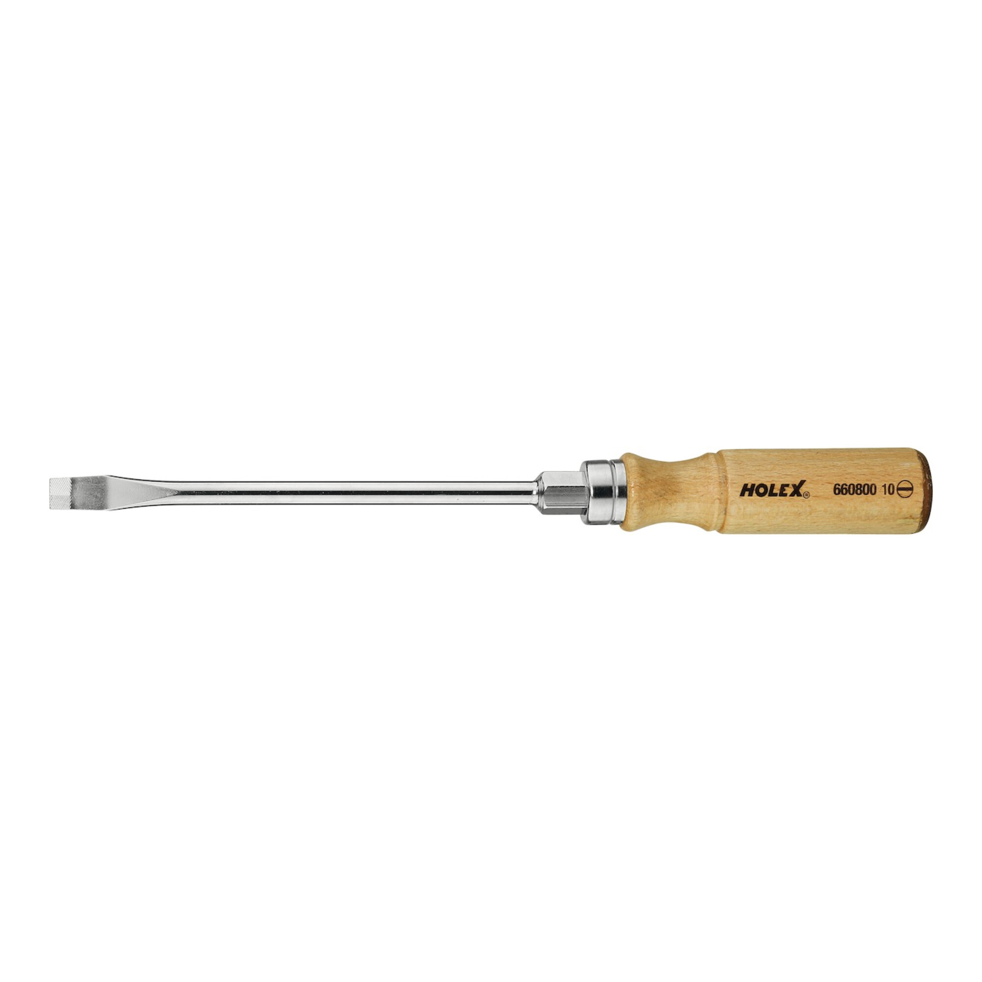 HOLEX Schraubendreher mit Holzheft Schneidenbreite 10 mm