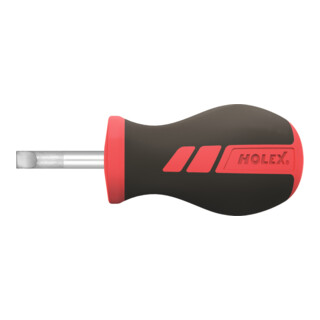 HOLEX Schroevendraaier voor sleuf, kort, Bladbreedte b: 6,5mm