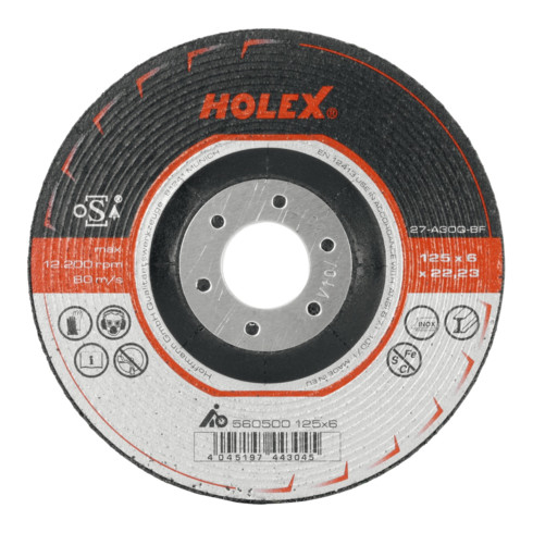 HOLEX Schruppschleifscheibe 2 in 1