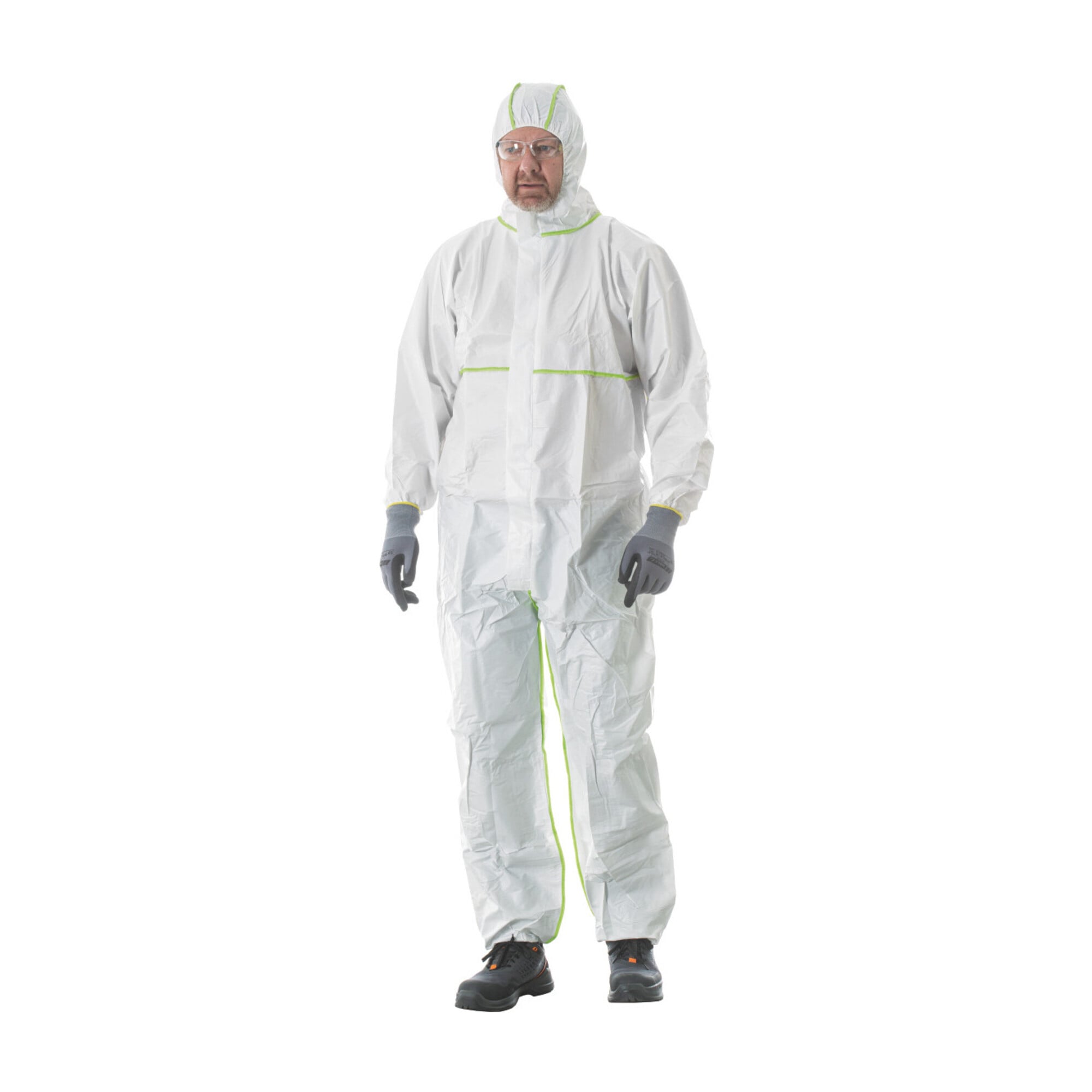 HOLEX Schutzoverall Typ 4/5/6, weiß, Unisex-Größe: L