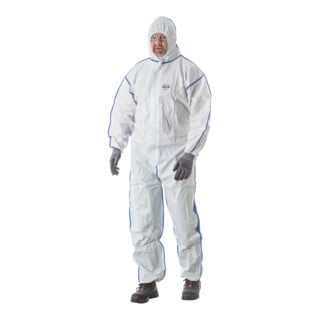 HOLEX Schutzoverall Typ 5/6, weiß / blau, Unisex-Größe: 3XL