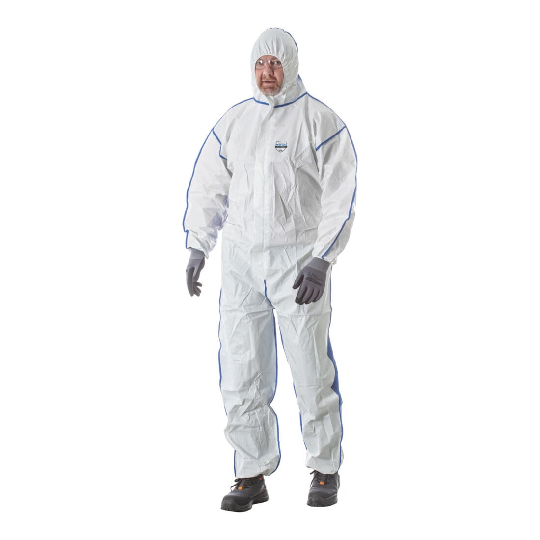 HOLEX Schutzoverall Typ 5/6, weiß / blau, Unisex-Größe: XL