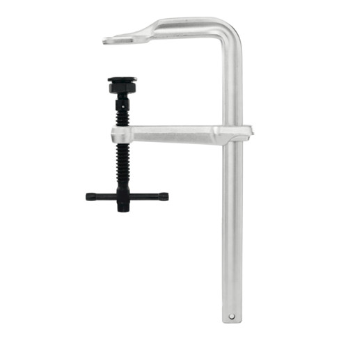 HOLEX Schwere Ganzstahl-Schraubzwinge mit Sonderdruckkappe Spannweite 500 mm