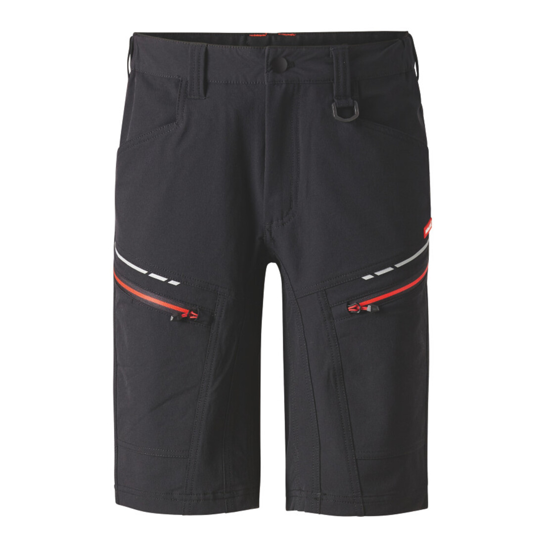 HOLEX Service-shorts, zwart / rood, Confectiemaat DE: 48
