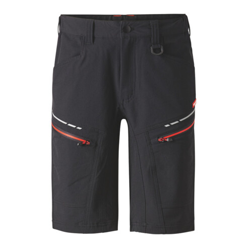 HOLEX Service-shorts, zwart / rood, Confectiemaat DE: 50