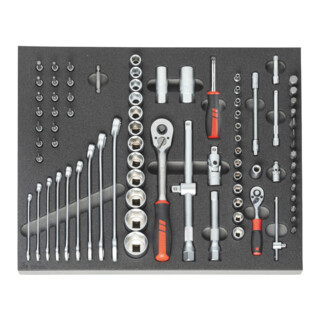 HOLEX Set di chiavi a bussola 1/4 e 1/2", 82pz.