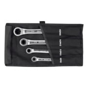 HOLEX Set di chiavi poligonali doppie, tipo a cricchetto, per viti TX, con busta, 4pz.