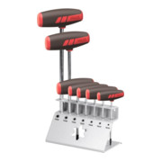 HOLEX Set di Giravite per viti Torx, impugnatura a T, su supporto in lamiera 7pz.