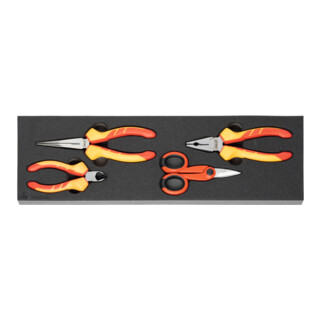 HOLEX Set di pinze/cesoie interamente isolate, 4pz.