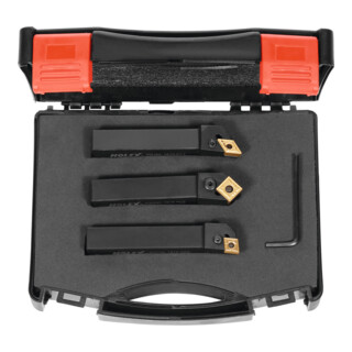 HOLEX Set di portainserti con bloccaggio a leva, sinistro, Dim. codolo: 16mm