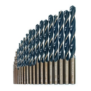 HOLEX Set di punte elicoidali di ricambio in HSS n. art. 114020, non rivestite, Modello: 1-10