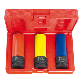HOLEX Set IMPACT con bocca poligonale 1/2" Surface Drive, guaina in nylon