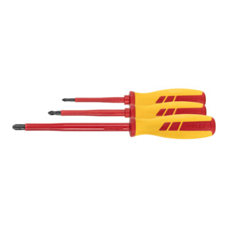 HOLEX Set schroevendraaiers voor Phillips volledig geïsoleerd, Aantal schroevendraaiers: 3