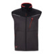 HOLEX Softshell-vest, donkergrijs / zwart / rood, Uniseks-maat: XL-1