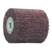 HOLEX Spazzola lamellare abrasiva in tessuto (A)/tessuto (A), Ø100 x 100mm, Confronto granulometrico: 80CRS