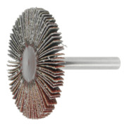 HOLEX Spazzole lamellari in tela abrasiva con gambo (A), grana 80, Testa Ø50 x l=5mm