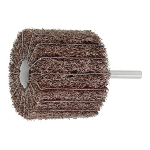 HOLEX Spazzole lamellari in tela abrasiva con gambo tessuto/tela, grosso, Testa Ø80 x l=50mm