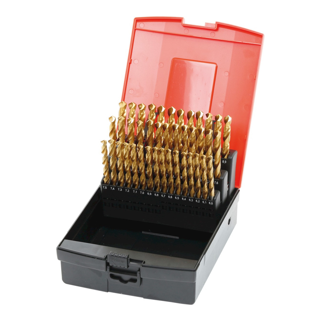 HOLEX Spiralbohrer-Satz HSS Nr. 114360 mit Kassette 6-10
