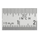 HOLEX stalen liniaal, flexibel, smal, roestvrij gematteerd, met mm/inch-aflezing, Totale lengte: 200mm-1