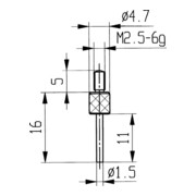 HOLEX Stalen taster, Type: 14-3