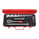 HOLEX Steckschlüssel-Sortiment 1/2"-Vierkant 16-teilig 12-1