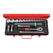 HOLEX Steckschlüssel-Sortiment 1/2"-Vierkant 23-teilig 12-1