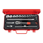 HOLEX Steckschlüssel-Sortiment 3/8"-Vierkant 19-teilig 6-1