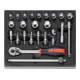 Holex Steckschlüssel-Sortiment 3/8 Zoll, Anzahl der Werkzeuge: 24-1