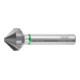 HOLEX Svasatore conico di precisione HOLEX Pro Steel, passo irregolare, 3 superfici di serraggio 90°, TiAlN, Esterno Ø4,3mm-1