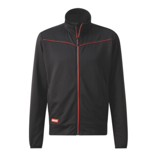 HOLEX Sweatjack, zwart / rood, Uniseks-maat: 2XL