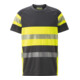 HOLEX T-shirt de signalisation, Gris / jaune, Taille unisexe: XS-1