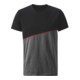 HOLEX T-Shirt, donkergrijs / zwart / rood, Uniseks-maat: S-1