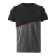 HOLEX T-Shirt, gris foncé / noir / rouge, Taille unisexe: L-1