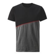 HOLEX T-Shirt, gris foncé / noir / rouge, Taille unisexe: L